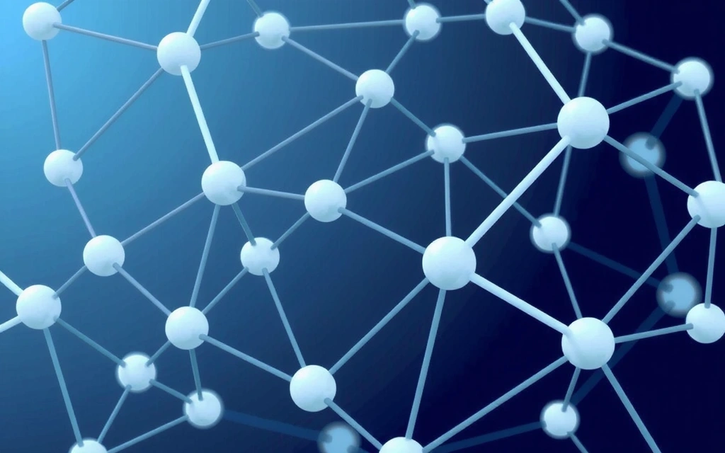 Interconnected web of global links and nodes